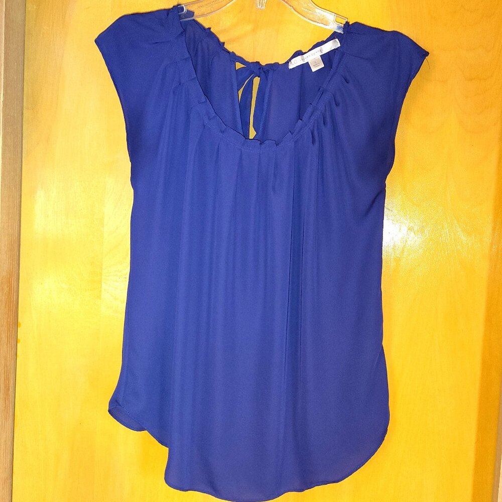 Dark Purple Lauren Conrad Top with Tie Back Small